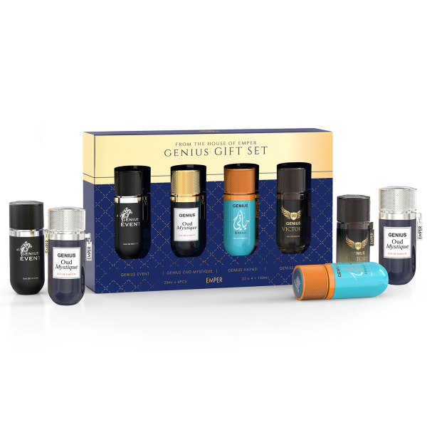 Gift Set Genius Emper (Genius Event, Genius Oud Mystique, Genius Hayaty, Genius Victory) - 4 x 25 мл - подарунковий набір чоловічий