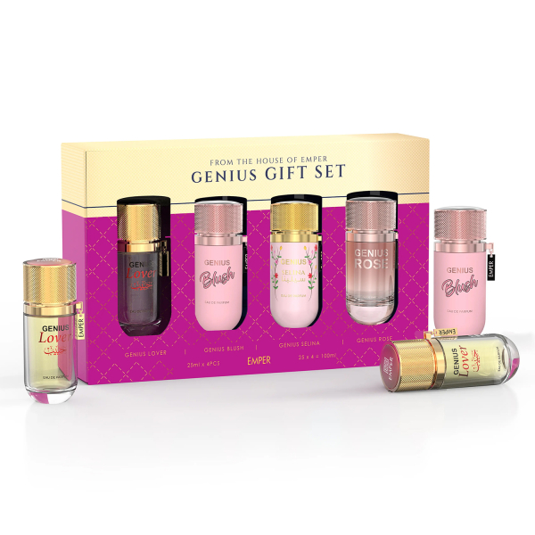 Gift Set Genius Emper (Genius Lover, Genius Blush, Genius Selina, Genius Rose) - 4 x 25 мл - подарунковий набір жіночий