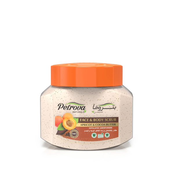 Скраб для тіла Apricot & Cocoa butter Petrova Naturals - 500 мл