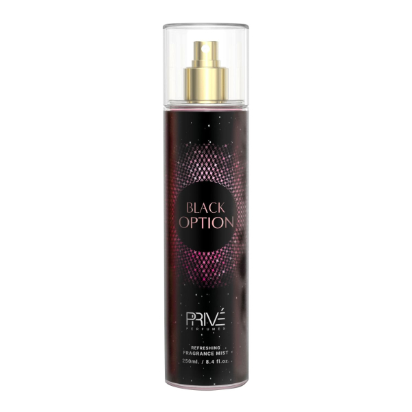 Black Option Prive - ароматизована вода (body mist) жіноча