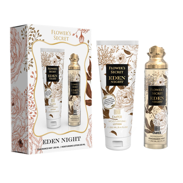 Flower'S Secret Eden Night Emper - подарунковий набір жіночий (250 мл body mist + 250 мл body lotion)