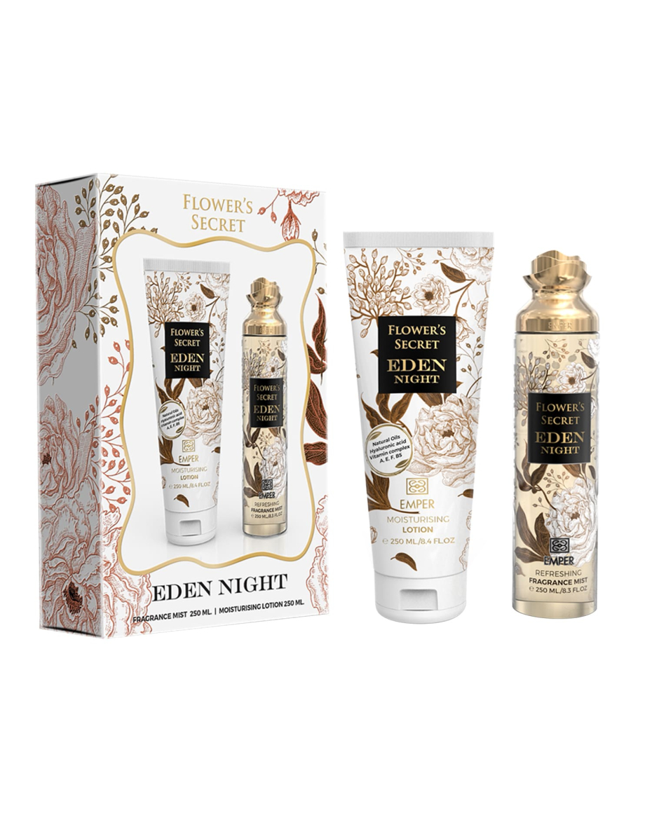 Flower'S Secret Eden Night Emper - подарунковий набір жіночий (250 мл body mist + 250 мл body lotion)