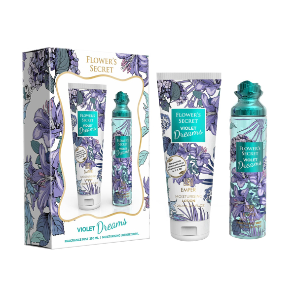 Flower'S Secret Violet Dreams Emper - подарунковий набір жіночий (250 мл body mist + 250 мл body lotion)