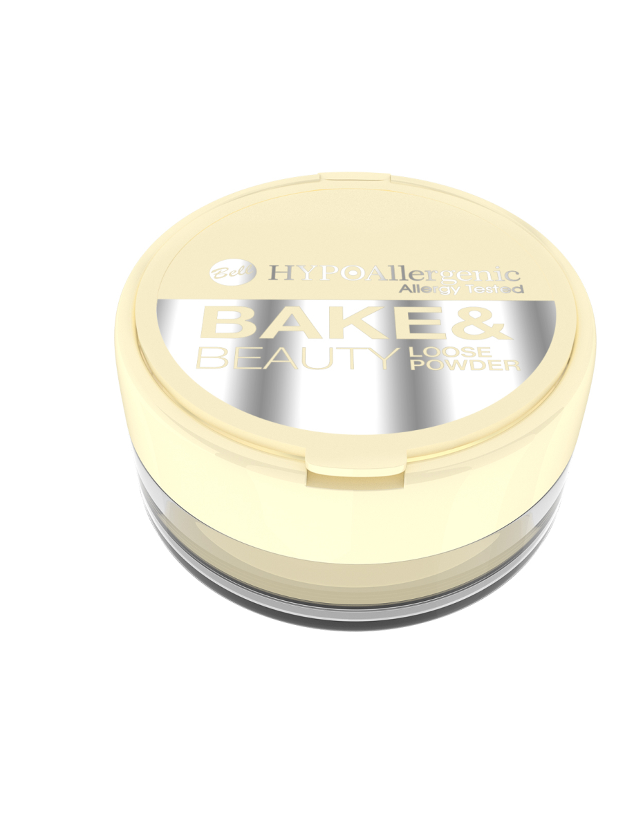 №01 Гіпоалергенна розсипчаста пудра для закріплення макіяжу Bake&Beauty Loose Powder Hypo Allergenic Bell