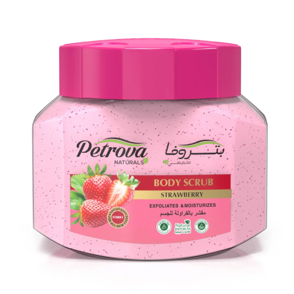 Скраб для тіла BODY SCRUB STRAWBERRY PETROVA NATURALS - 500 ML