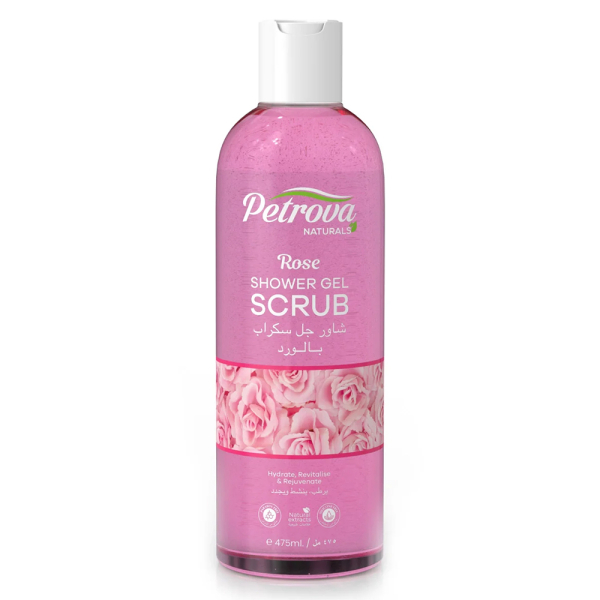 Гель-скраб для тіла SHOWER GEL SCRUB ROSE PETROVA NATURALS - 475 ML
