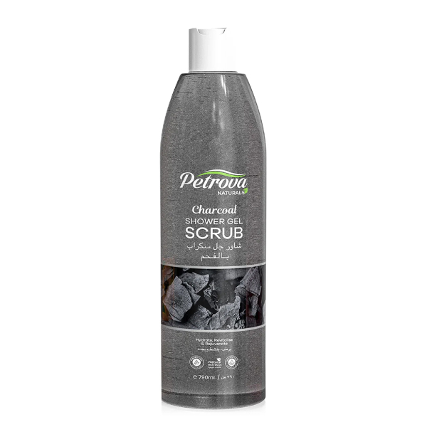 Гель-скраб для тіла SHOWER GEL SCRUB CHARCOAL PETROVA NATURALS - 790 ML