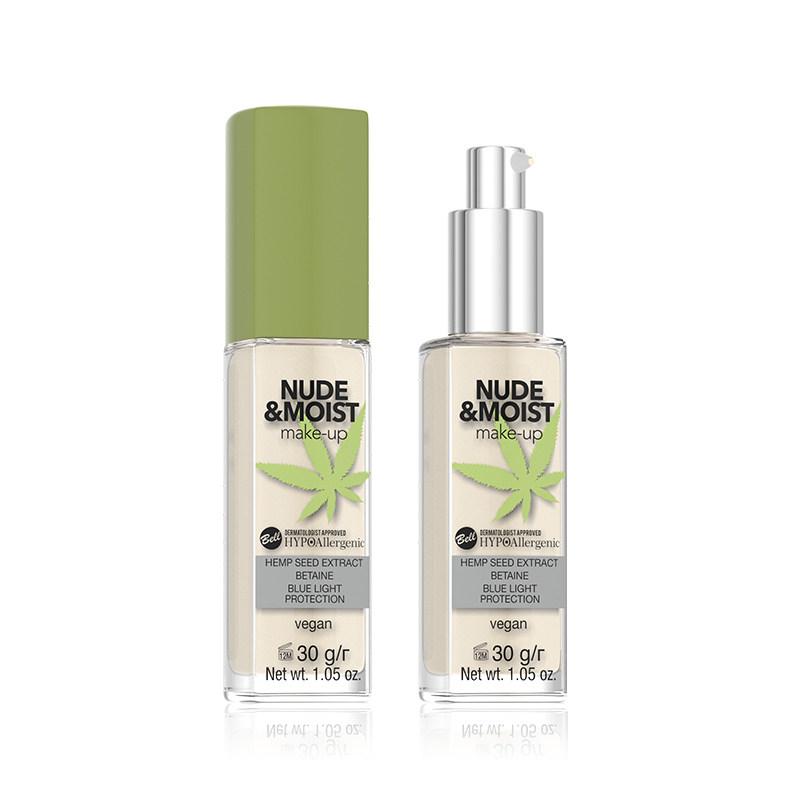 HKBF1200 Nude & Moist Vegan Make-up HypoAllergenic Bell - Зображення 1